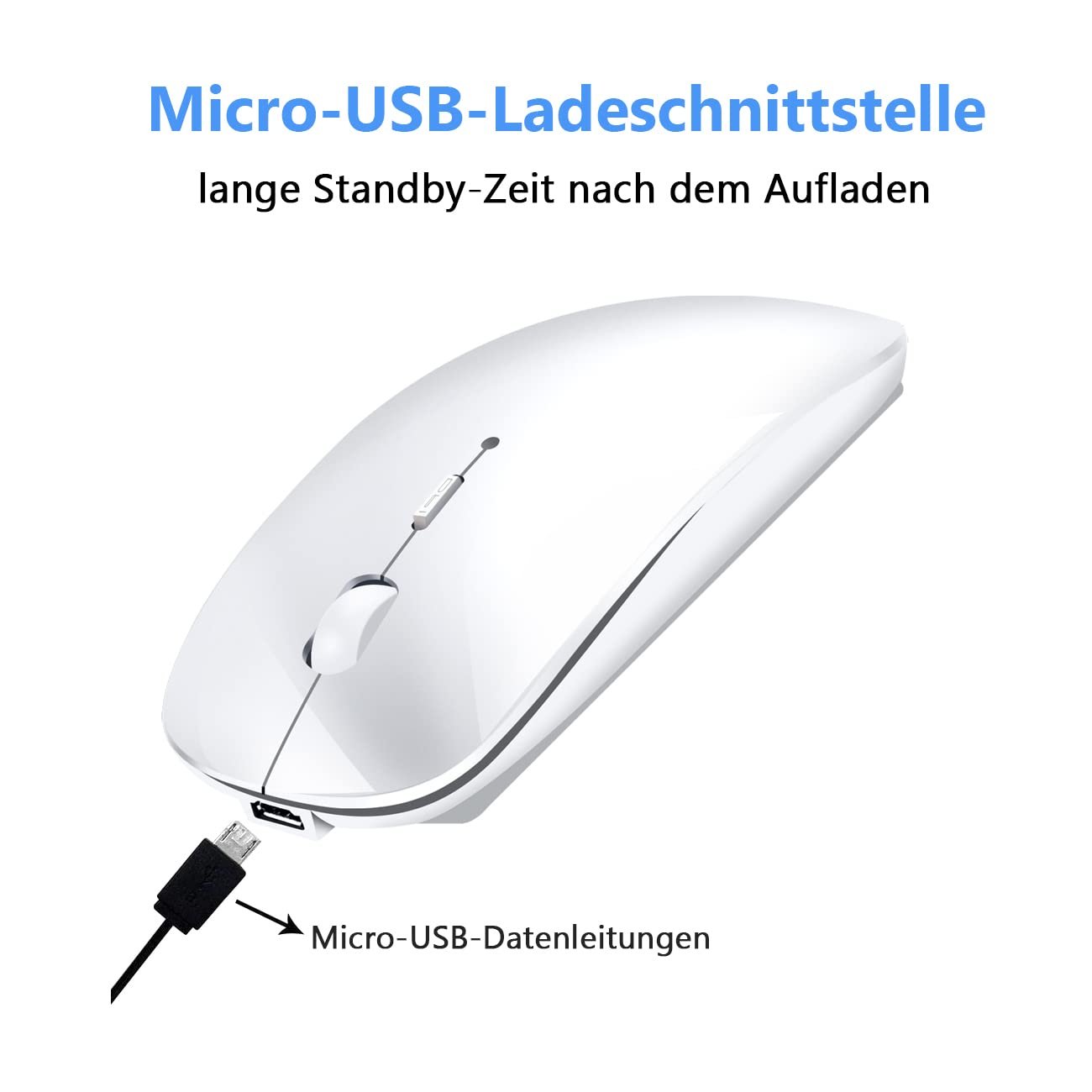 Мышь LEAPEST Беспроводная Bluetooth Белая, фото №3