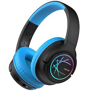 Наушники iClever Детские Bluetooth С LED-подсветкой 74/85/94 дБ Ограничение громкости 43 часа работы - Фото 1