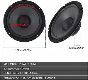 Автомобільні динаміки DriSentri CSA_030 2x6.5'' 600W Black synthetic.ua - Фото 1