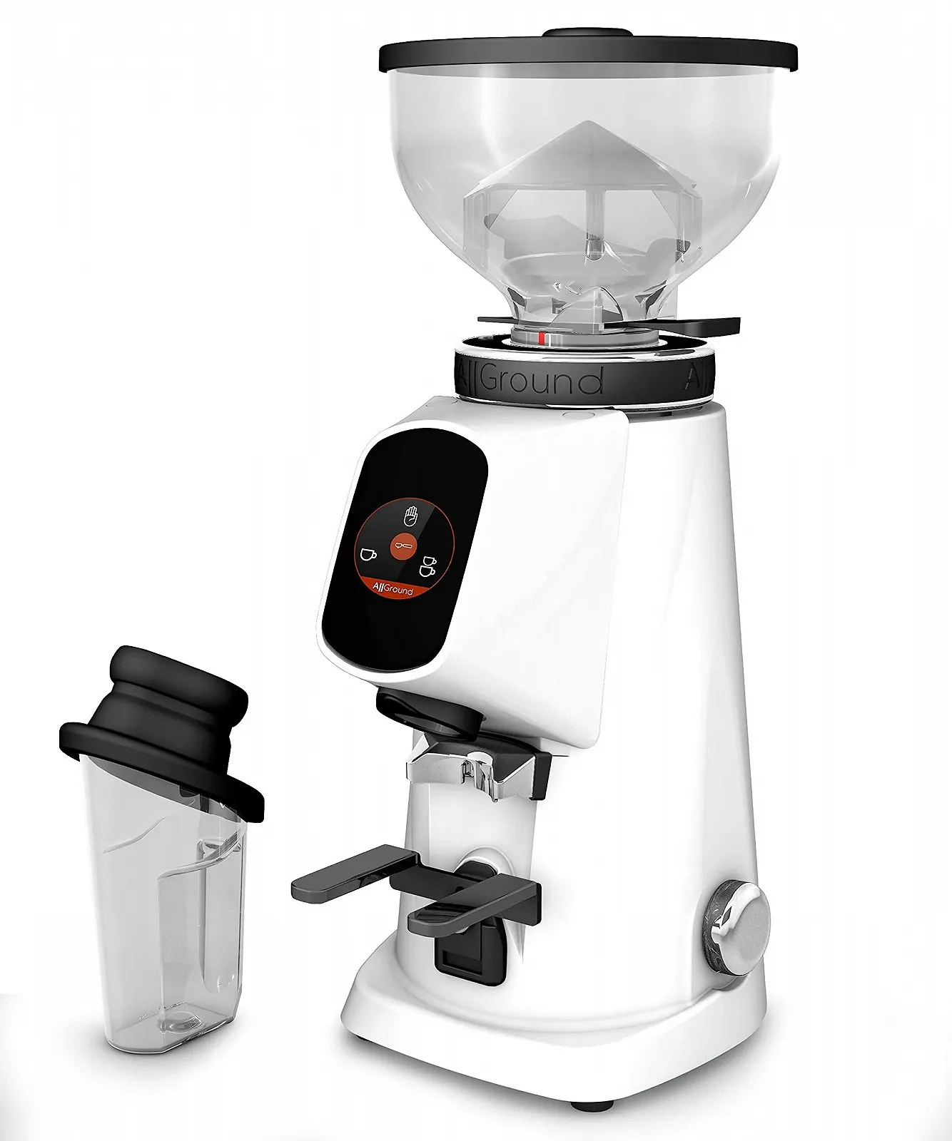 Кофемолка Fiorenzato AllGround Arctic White Chrome, Dark-T Titanium, фото №1