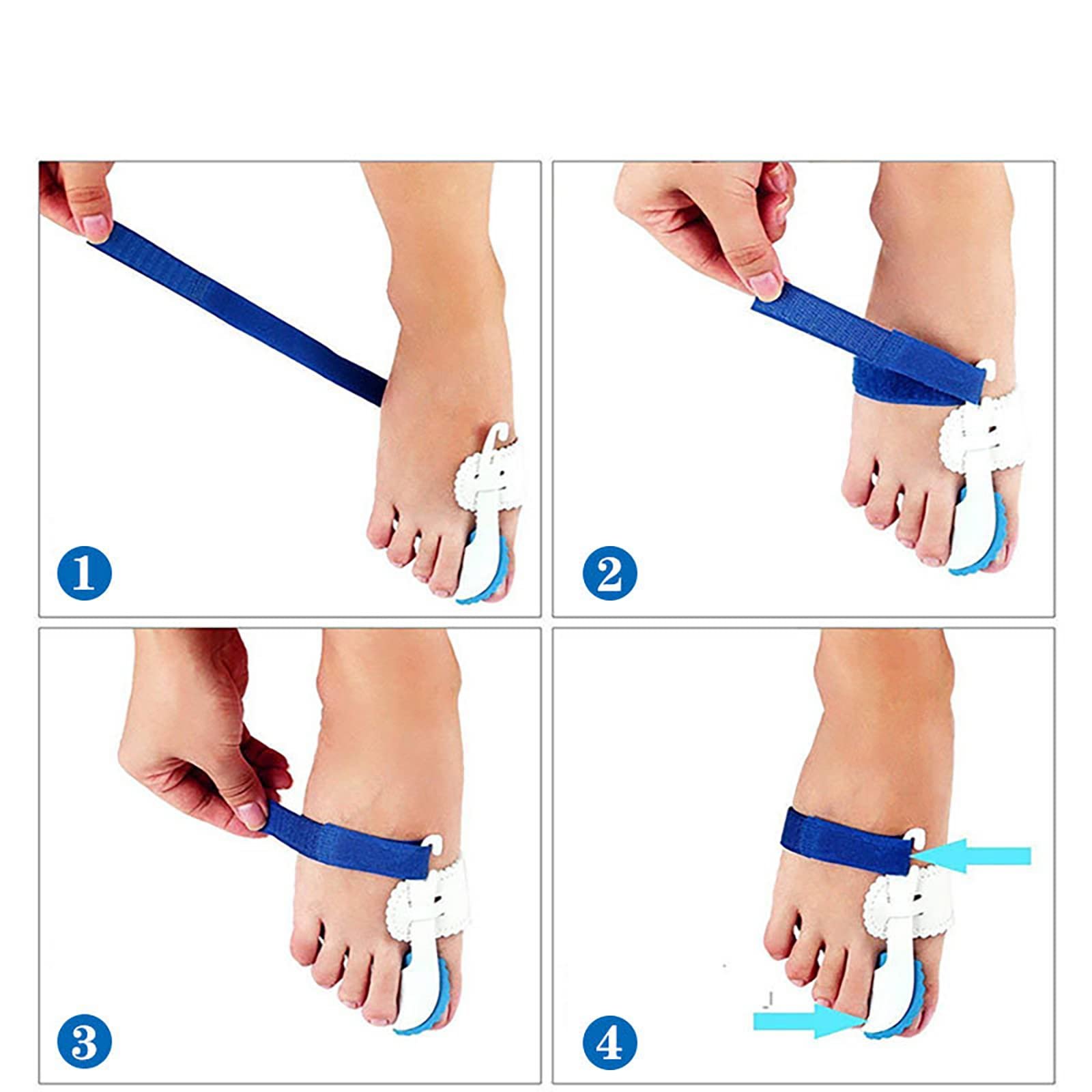 Ортопедичний коректор для великого пальця стопи для жінок і чоловіків (2 шт. в упаковці), фото №4