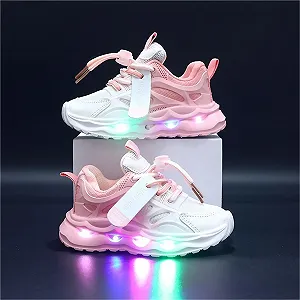 Легкі дитячі кросівки для дівчат та хлопчиків 1-6 років, LED з підсвічуванням synthetic.ua - Фото 1