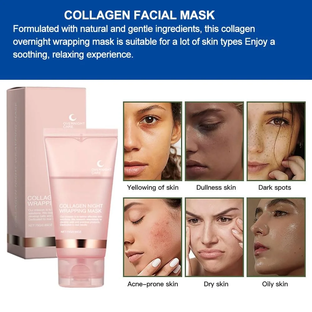 Маска Нічна з колагеном, 75 г, фото №5