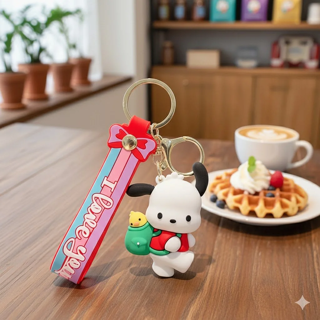 Брелок Санріо собачка Pacha Sanrio Pacha дитячий брелок на рюкзак, ключі 6 см, фото №1 Брелок Санріо собачка Pacha Sanrio Pacha дитячий брелок на рюкзак, ключі 6 см, фото №1