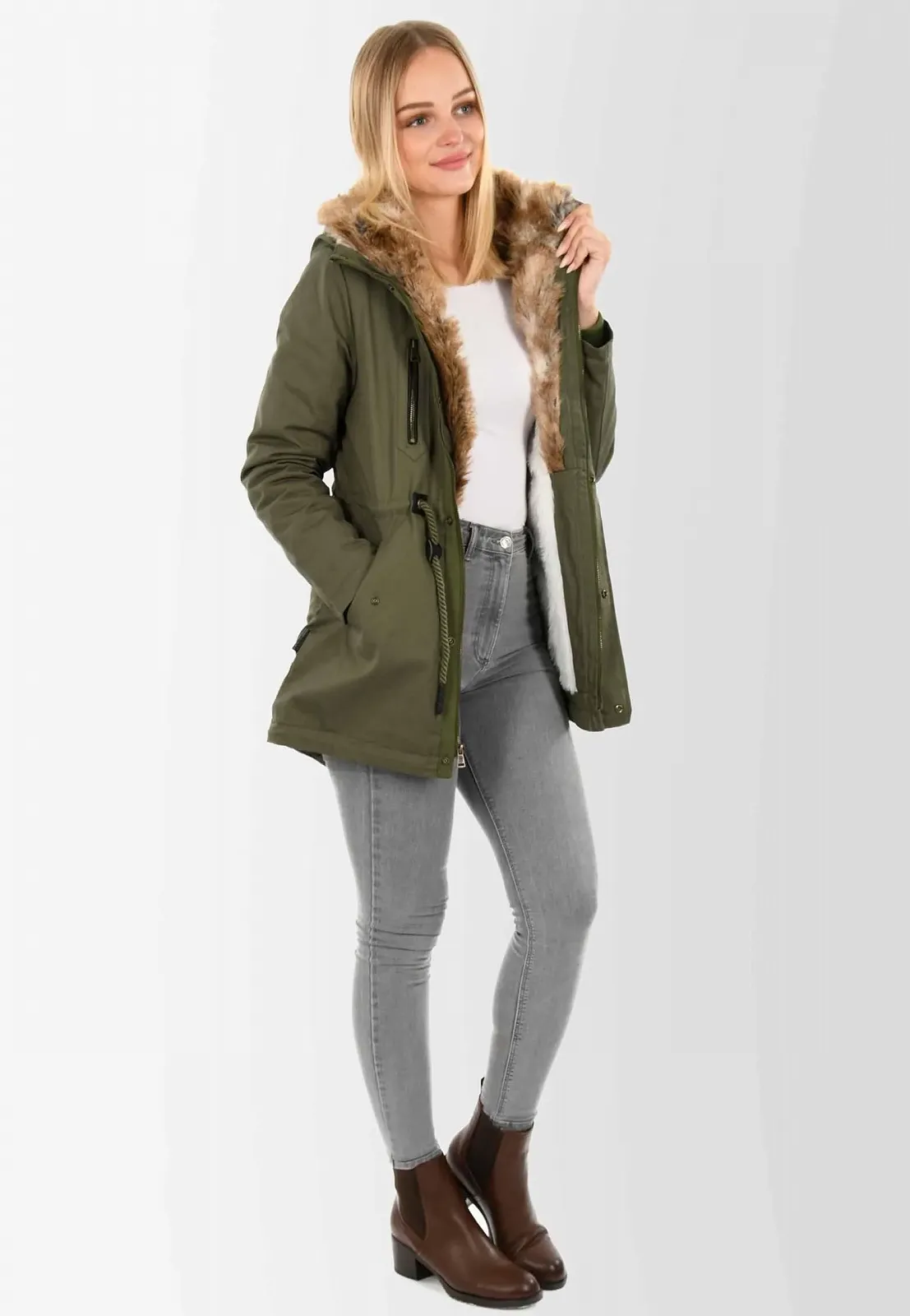 Парка Navahoo B648 Жіноча зимова довга з хутром Teddy, фото №2 Парка Navahoo B648 Жіноча зимова довга з хутром Teddy, фото №2