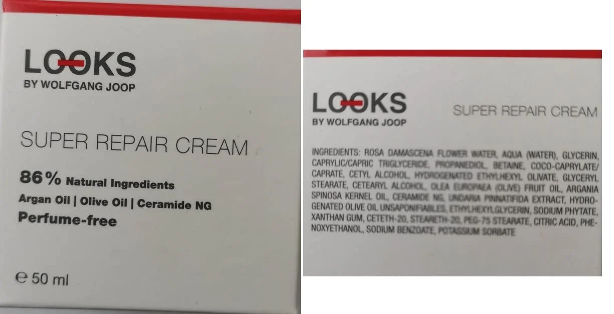 Денний відновлювальний крем My Looks by Wolfgang Joop Super Repair Cream без ароматизаторів зміцнювальний 50 мл, фото №1