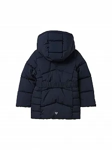 Зимове пальто для дівчинки TOM TAILOR з капюшоном і поясом synthetic.ua - Фото 1