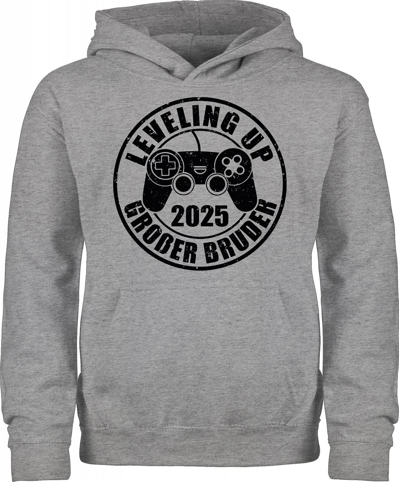 Худі Shirtracer для дітей хлопчиків і дівчаток Leveling Up Big Brother, фото №1