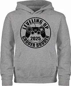 Худі Shirtracer для дітей хлопчиків і дівчаток Leveling Up Big Brother - Фото 1