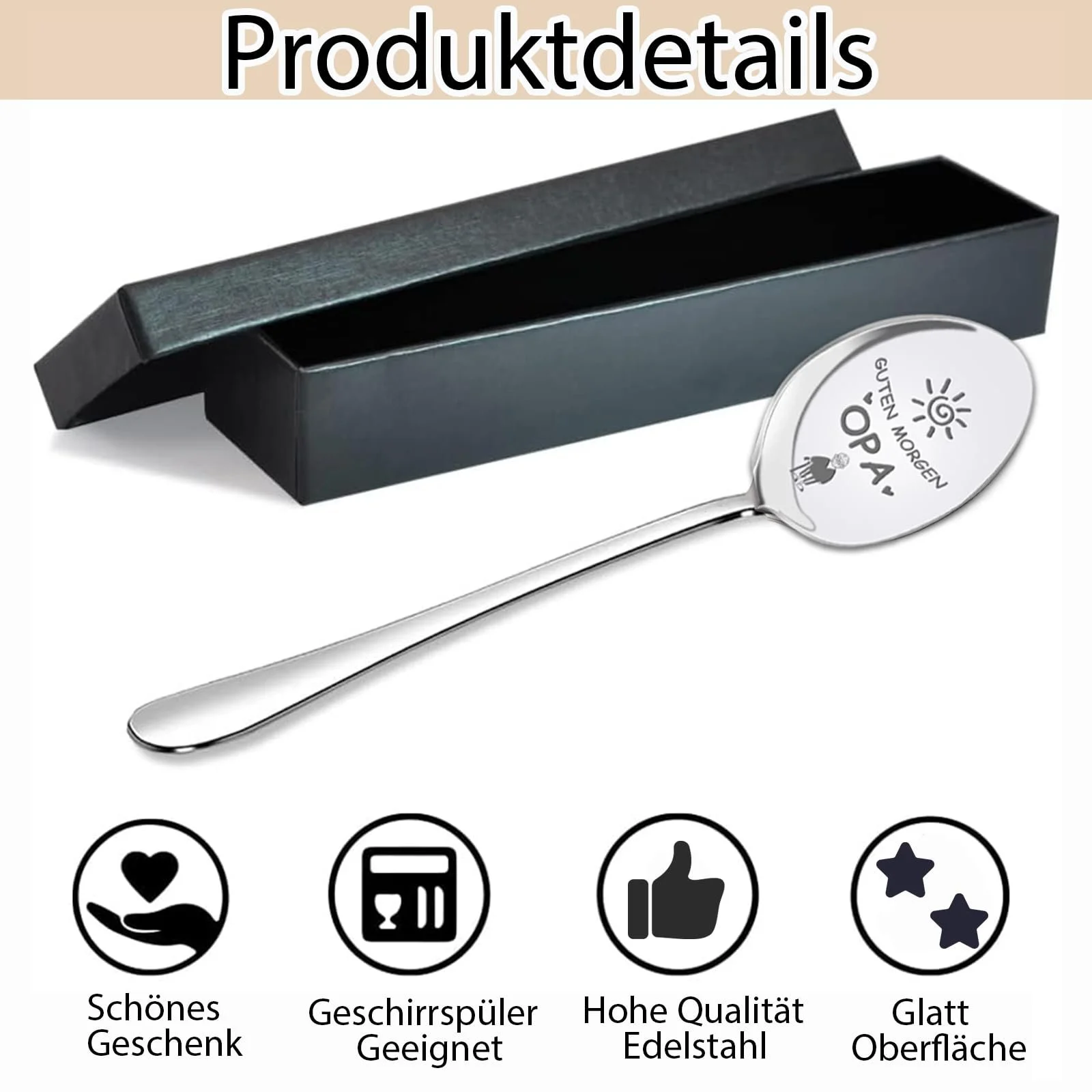 Ложка Кавова з гравіюванням Theme Grandpa Grandma, фото №3 Ложка Кавова з гравіюванням Theme Grandpa Grandma, фото №3