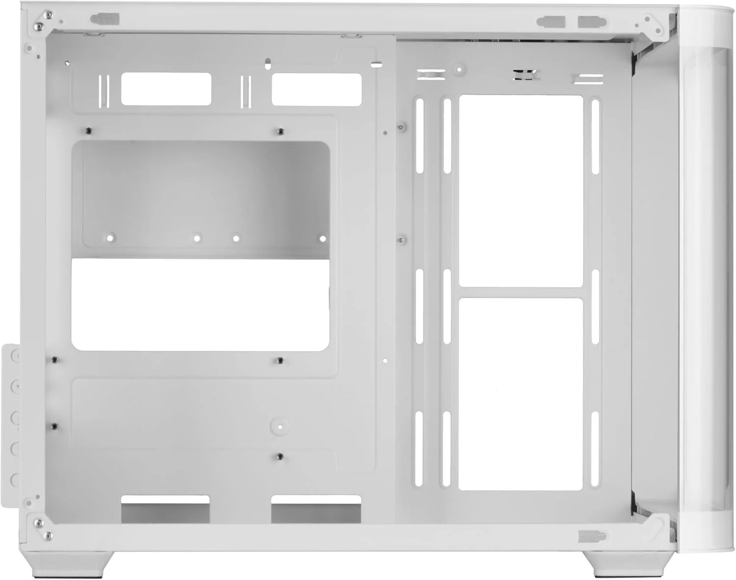 Корпус Mars Gaming MC-FUSIONM White / Micro-ATX / Вигнуте скло / без БЖ / Білий, фото №5 Корпус Mars Gaming MC-FUSIONM White / Micro-ATX / Вигнуте скло / без БЖ / Білий, фото №5