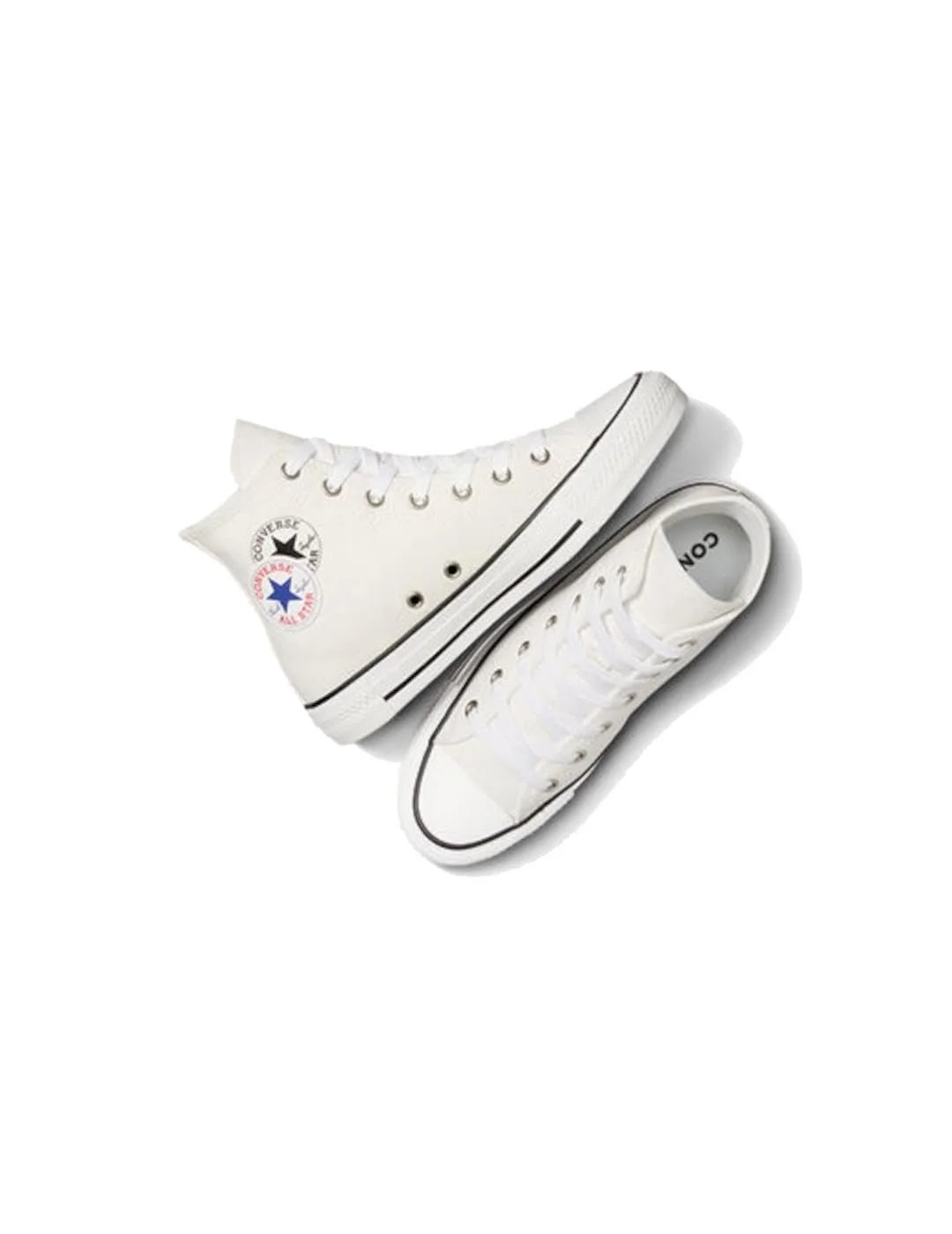Кеди CONVERSE Ctas Hi Чоловічі Vintage White Canvas, фото №3