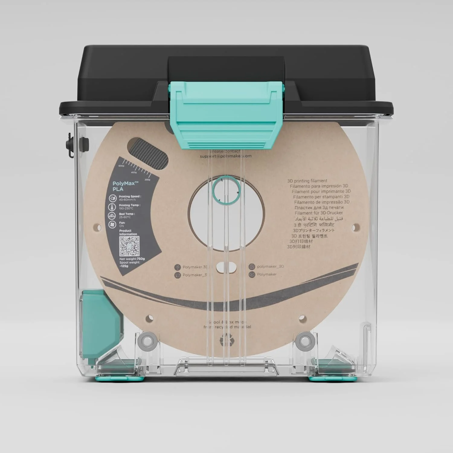 Контейнер для хранения нити Polymaker PolyDryer Box Прозрачный, фото №6