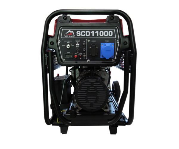 Генераторна установка SCD11000 дизель 1ф 9кВт ел старт 18л колеса, фото №5