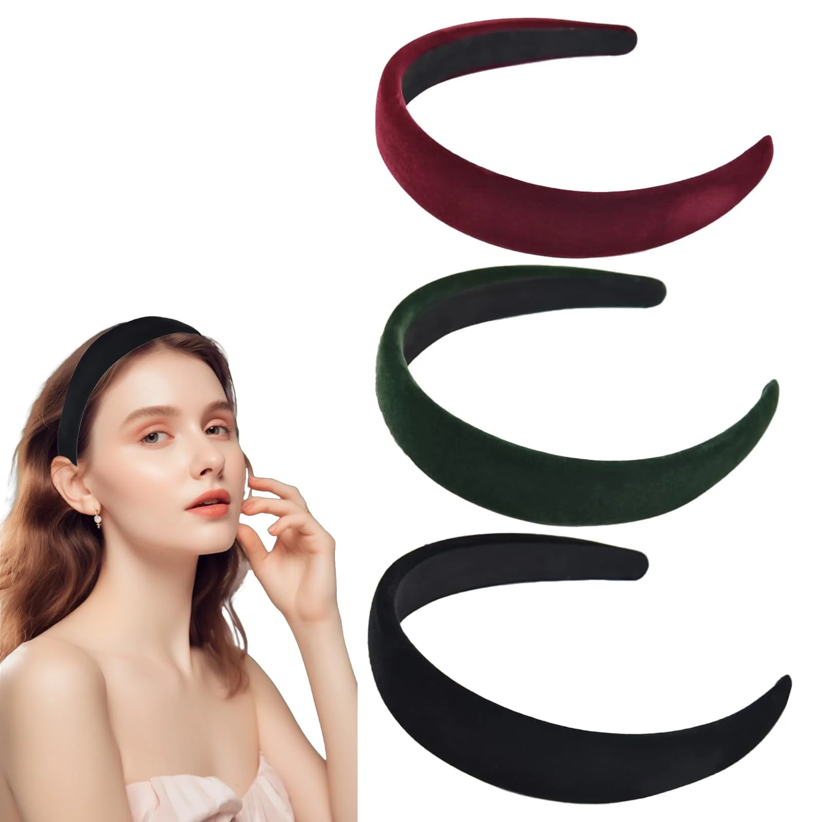 Оксамитова Обруч на голову (3 шт.), фото №1