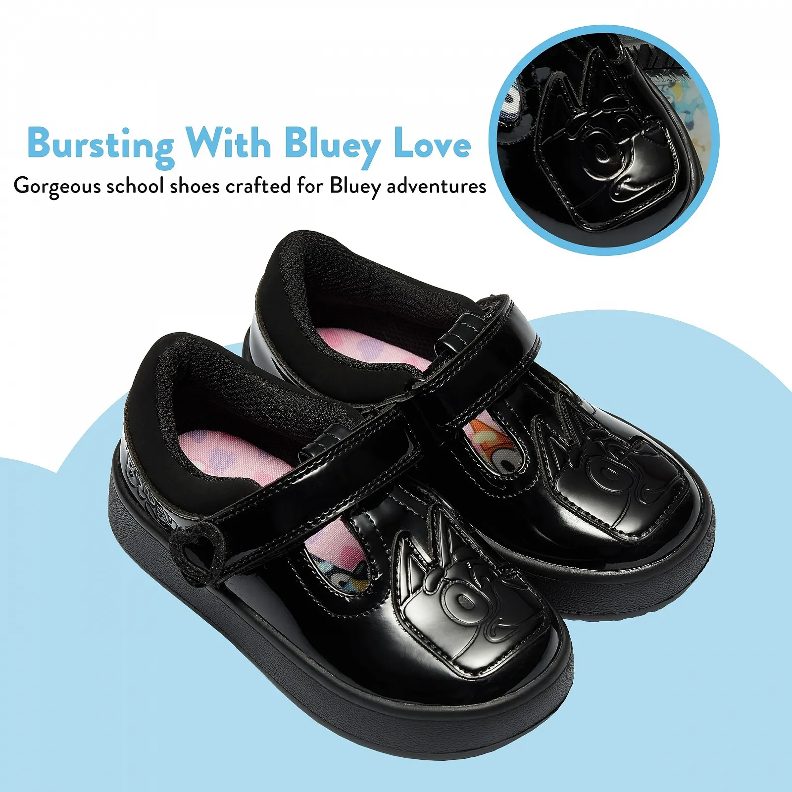 Туфли BlueY Bingo Детские туфли Мэри Джейн для девочек Синий, размеры от детского 5 до взрослого 2, фото №3 Туфли BlueY Bingo Детские туфли Мэри Джейн для девочек Синий, размеры от детского 5 до взрослого 2, фото №3