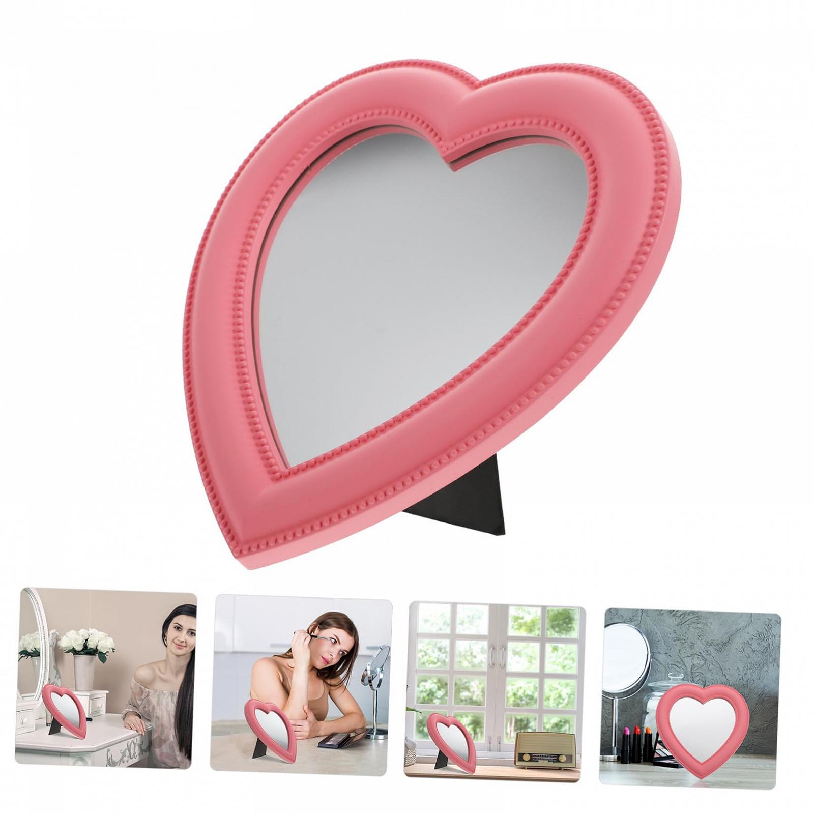 Дзеркало Angoily 6 STK у формі серця для макіяжу дівчат стільникове скло косметичне, фото №3 Дзеркало Angoily 6 STK у формі серця для макіяжу дівчат стільникове скло косметичне, фото №3