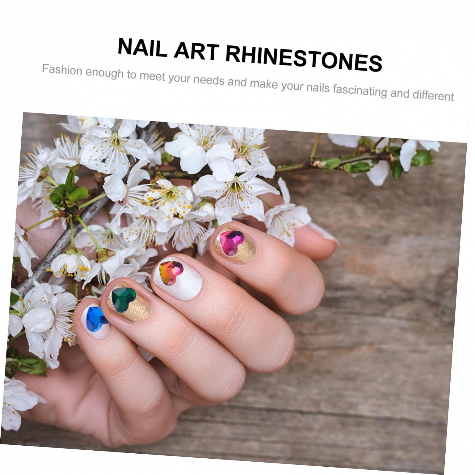 Стрази для нігтів Любов, 100 шт, плоскі стрази, блискітки, аксесуари, фото №5