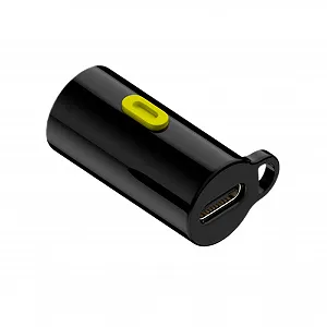 Маленький фонарик Type C Rechargeable Burner Компактный Type-C Female портативный фонарик ABS корпус подходит для наружного освещения и зарядки мобильного телефона для продления освещения - Фото 1