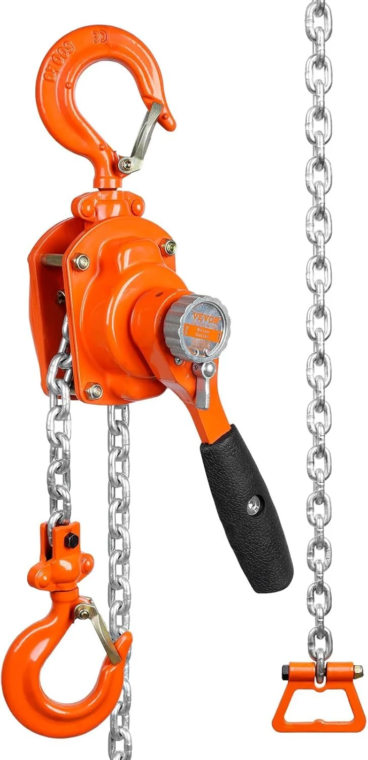 Ручний ланцюговий таль VEVOR HX0.5-3 / 0.5 т / 2.8 м / Помаранчевий, фото №2