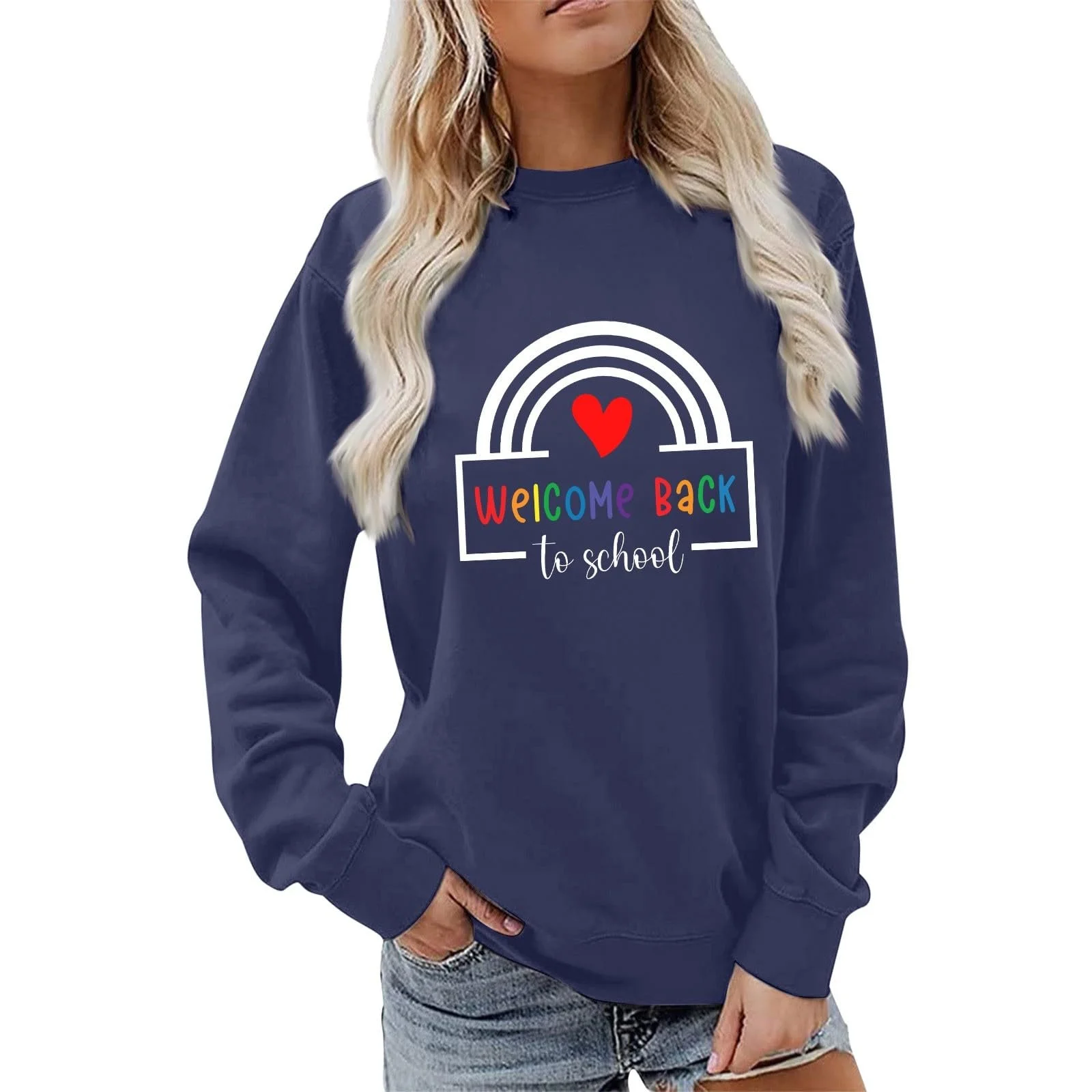 Простой свитшот женский с круглым вырезом, свитшот женский, осенне-зимние рубашки с длинными рукавами, большие футболки, круглый вырез, для кемпинга, активного отдыха, путешествий и походов, фото №1