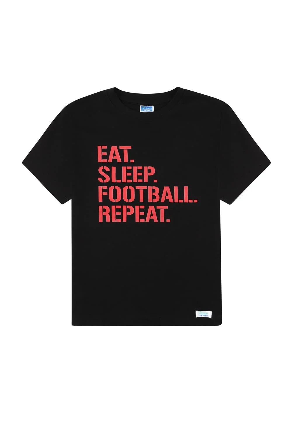 Піжама ThePyjamaFactory Бавовняна Eat Sleep Football Repeat Red, фото №3
