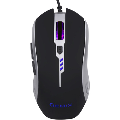Мышка Gemix W100 USB Black/Gray ігрова поверхня W100Combo, фото №2