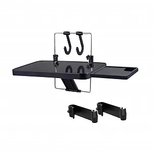 Автомобільний столик для ноутбука складаний Gatuidа з шухлядою для заднього сидіння, органайзер та піднос для їжі, складана підставка для ноутбука в дорогу - Фото 1