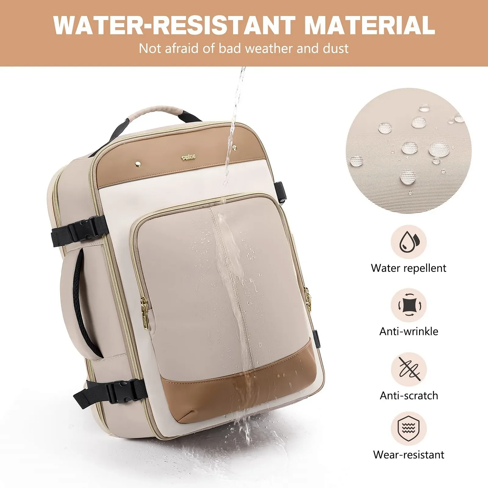 Рюкзак VNINE 40L 15.6-17" Water-Repellent Cabin Backpack, фото №7 Рюкзак VNINE 40L 15.6-17" Water-Repellent Cabin Backpack, фото №7