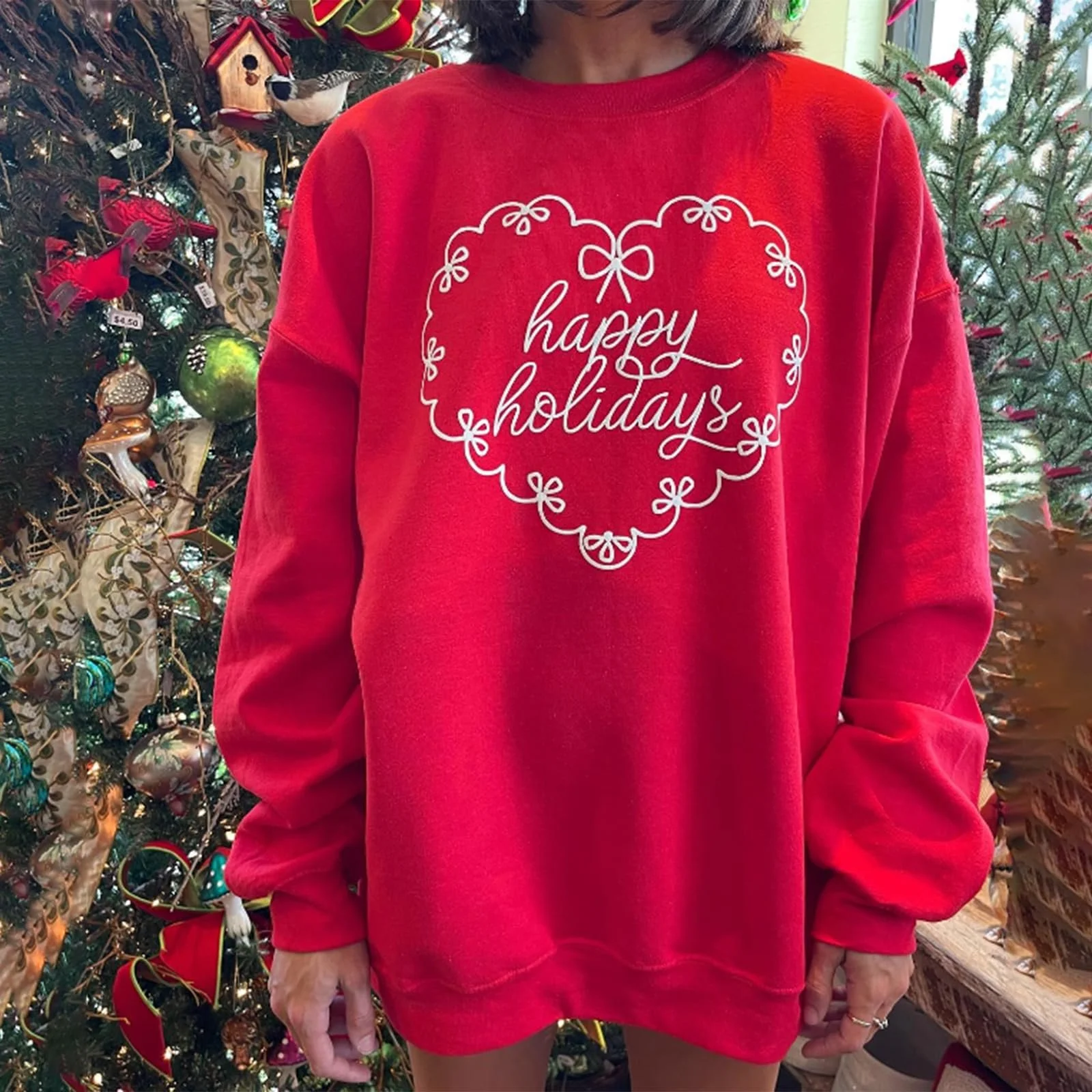 Женская новогодняя толстовка SANSIWU с блестками, Санта Графика, длинный рукав, круглый вырез горловины, большой размер, фото №2 Женская новогодняя толстовка SANSIWU с блестками, Санта Графика, длинный рукав, круглый вырез горловины, большой размер, фото №2