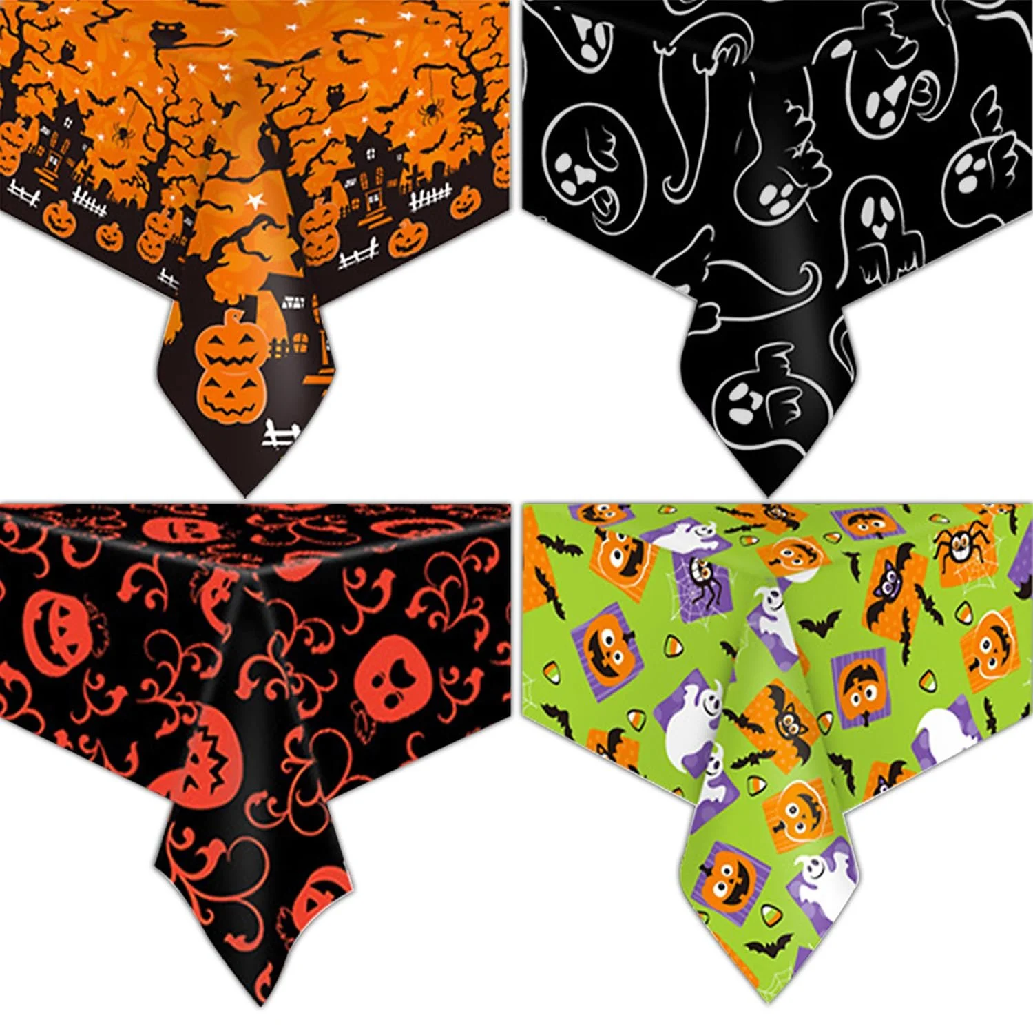 Скатертина Halloween Набір з 4 шт. 130 x 220 см Прямокутна, фото №1
