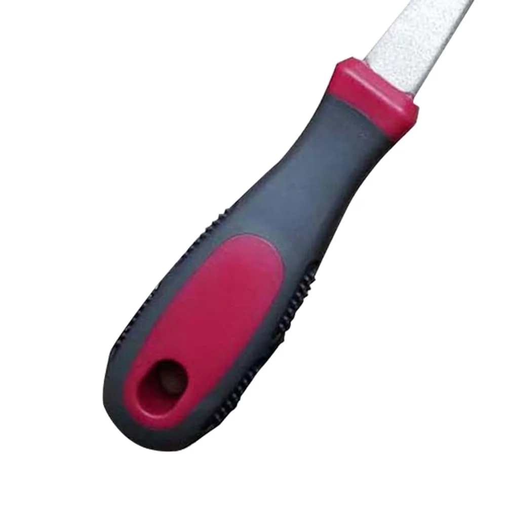 Надфіль для заточування алмазний Двосторонній плоский вигнутий з нековзною ручкою, фото №4