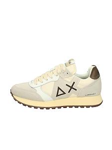 Кросівки SUN68 Retro Білий, бежевий і зелений колір, гумова підошва 'Run Faster' - Фото 1