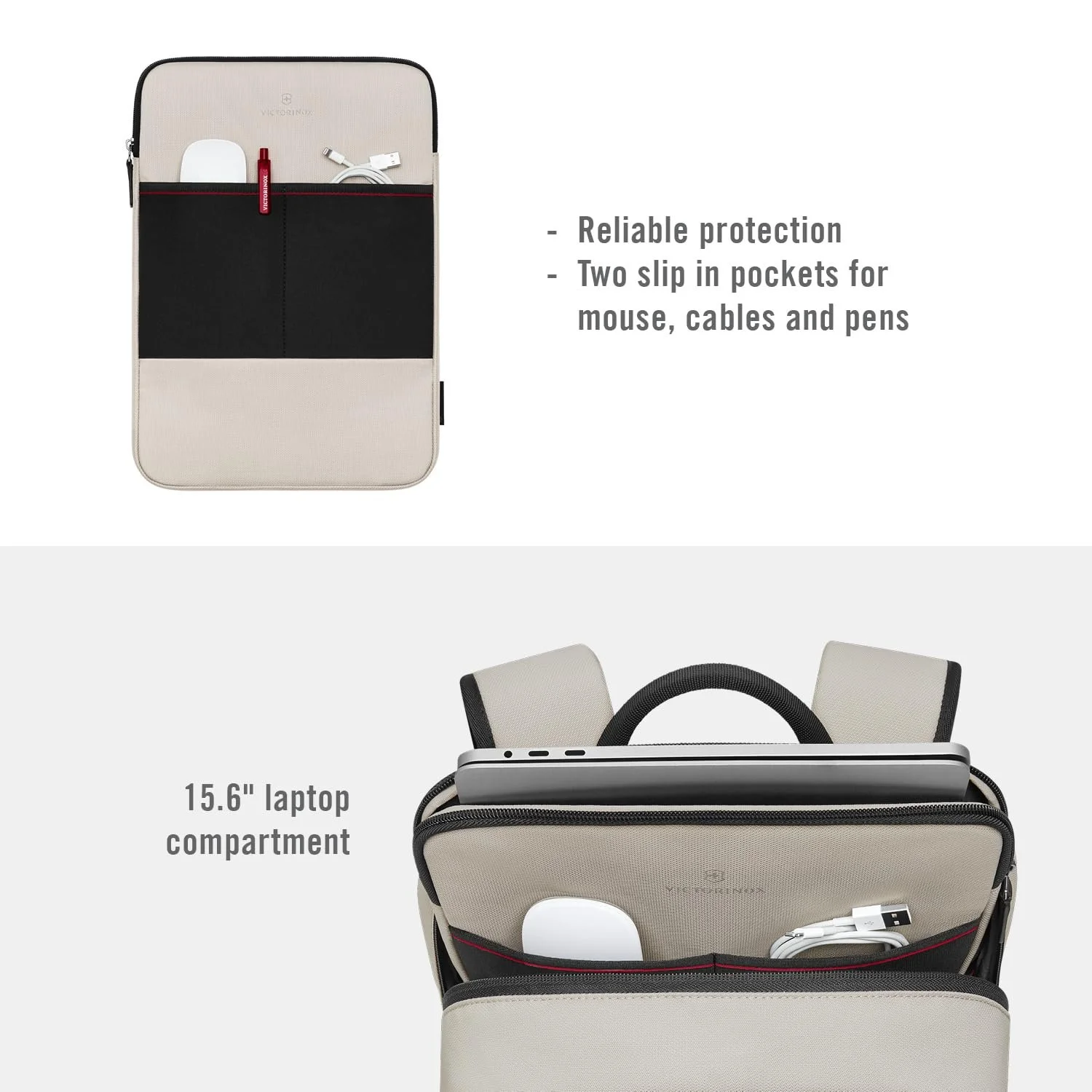 Рюкзак Victorinox Altmont Modern 15.6 дюймов Stone White Компактный, фото №5