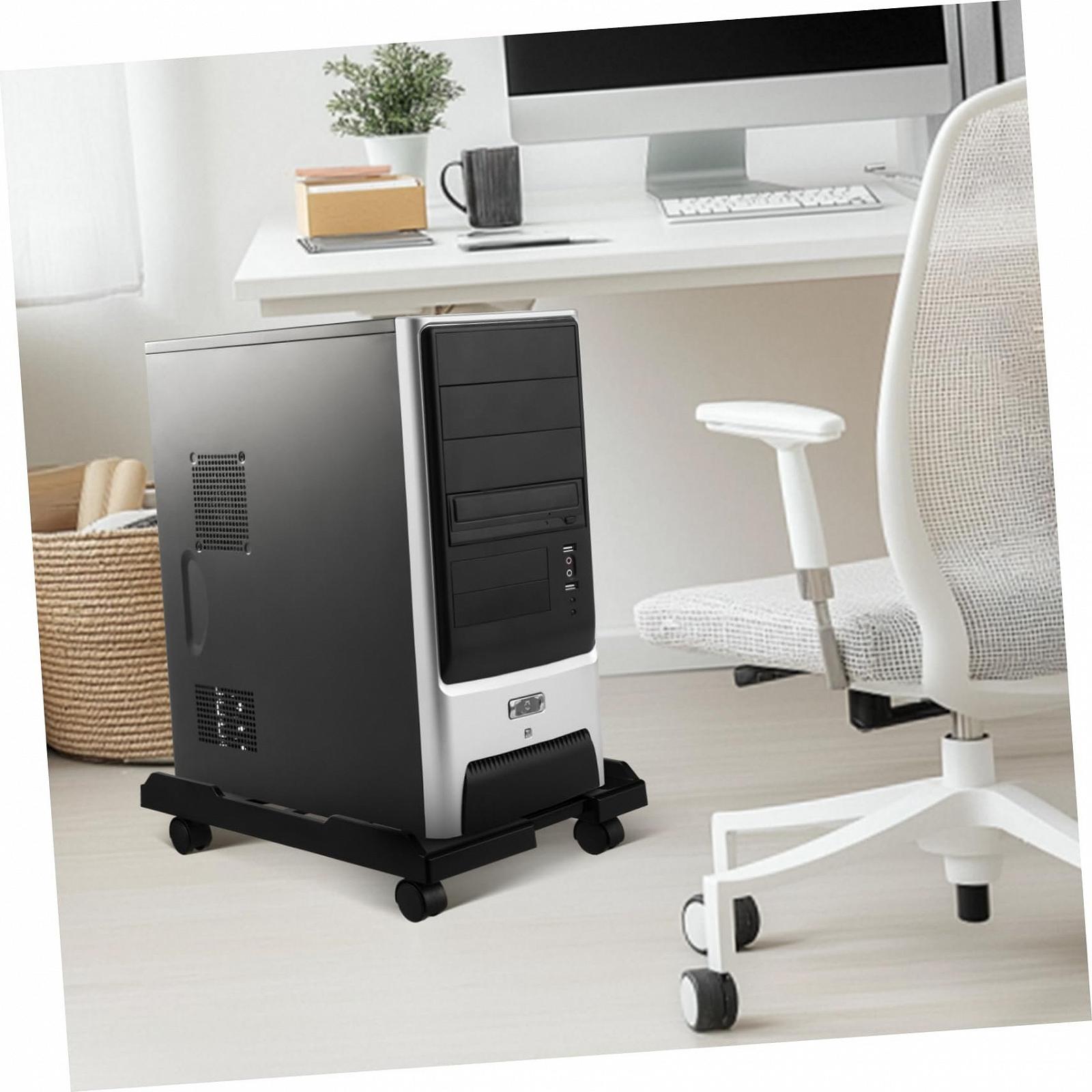 Мобильная Подставка для Компьютерного Блока UKCOCO с Колесиками и Телескопической Функцией, Прочная Подставка для Настольного ПК для Офиса и Школы, Держатель ЦП Напольный с Механизмом Блокировки, фото №5