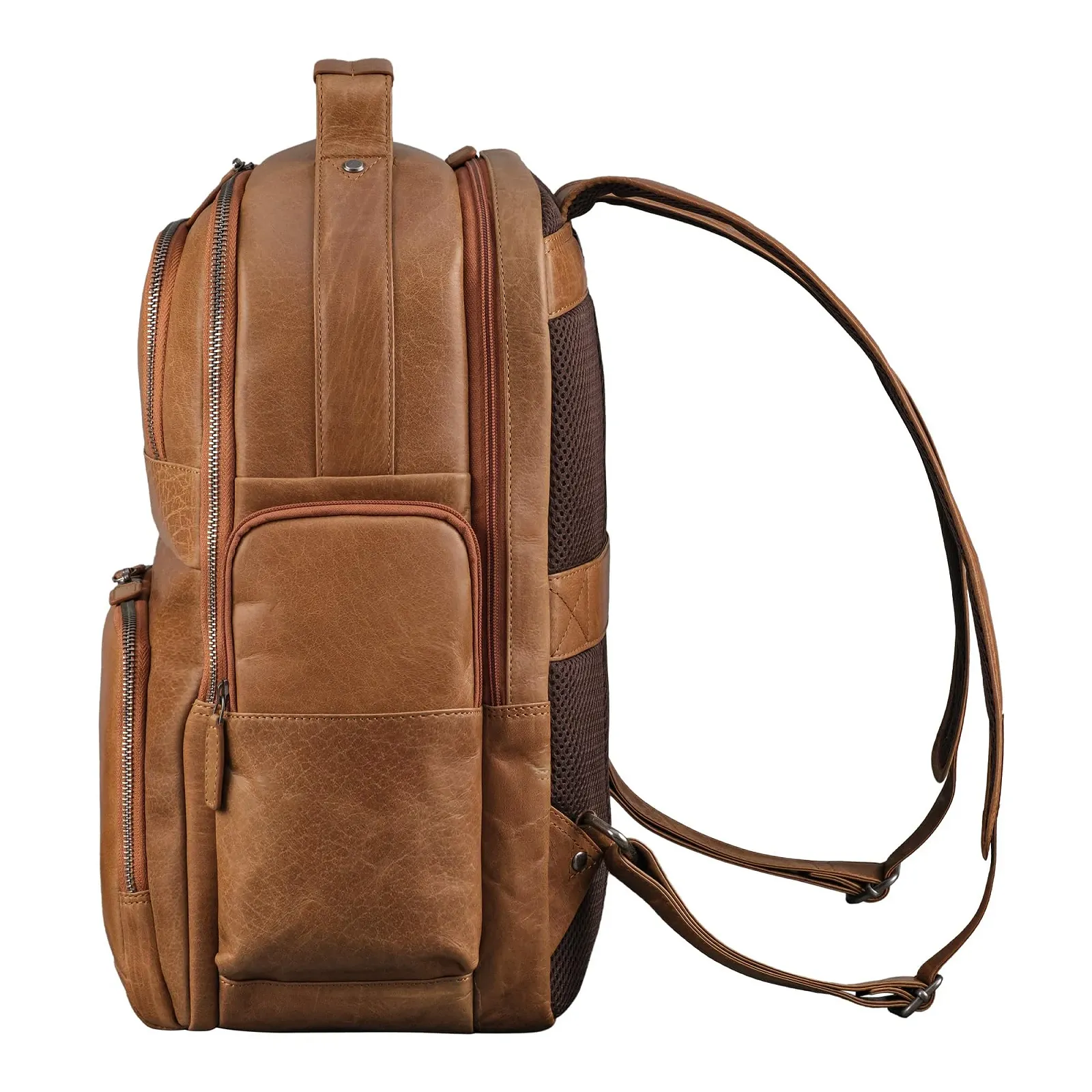 Рюкзак для ноутбука STILORD Josef XXL шкіряний 15.6" чорний, фото №4