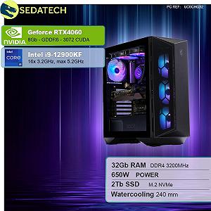 ПК Sedatech Advanced Gaming Water Cooling Intel i9-12900KF RTX4060 32GB RAM 2TB SSD M.2 Без ОС synthetic.ua - Фото 1