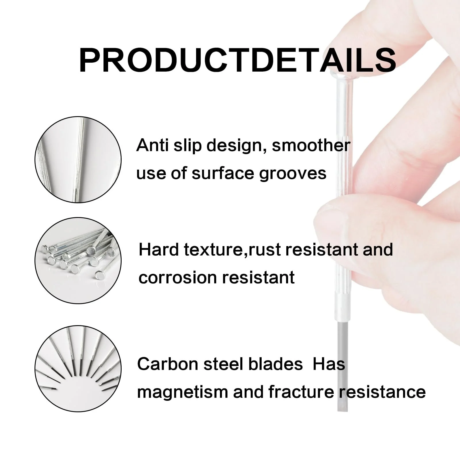 Набір прецизійних міні-викруток 22 предмети магнітний, фото №3