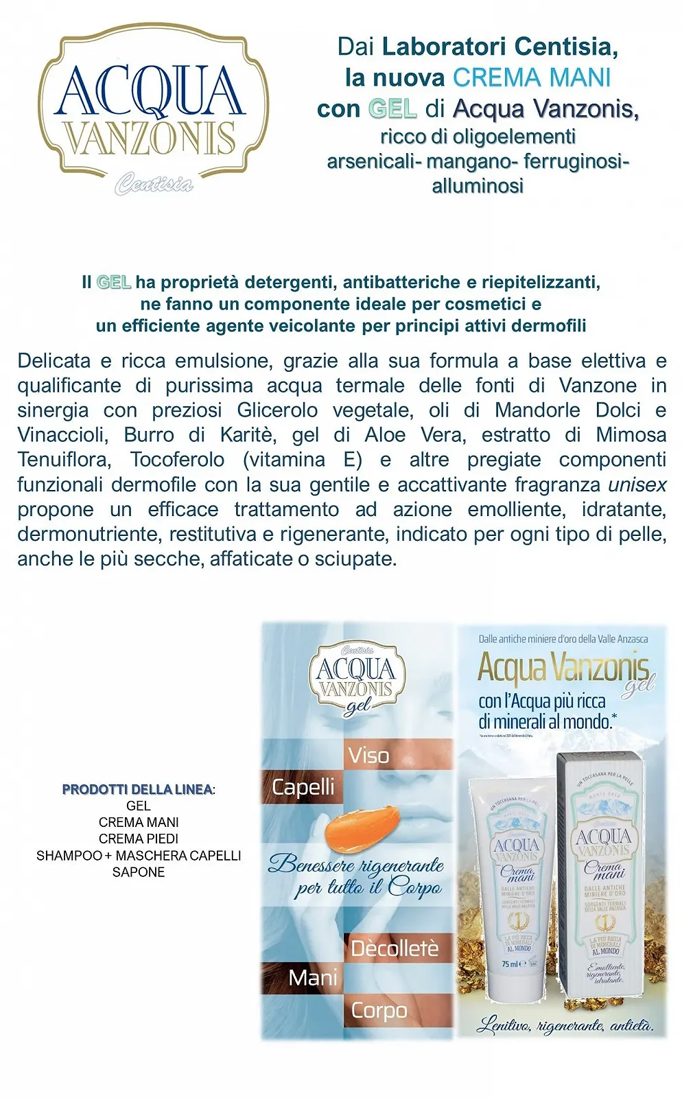 Крем для рук Centisia Acqua Vanzonis 75 мл, фото №2