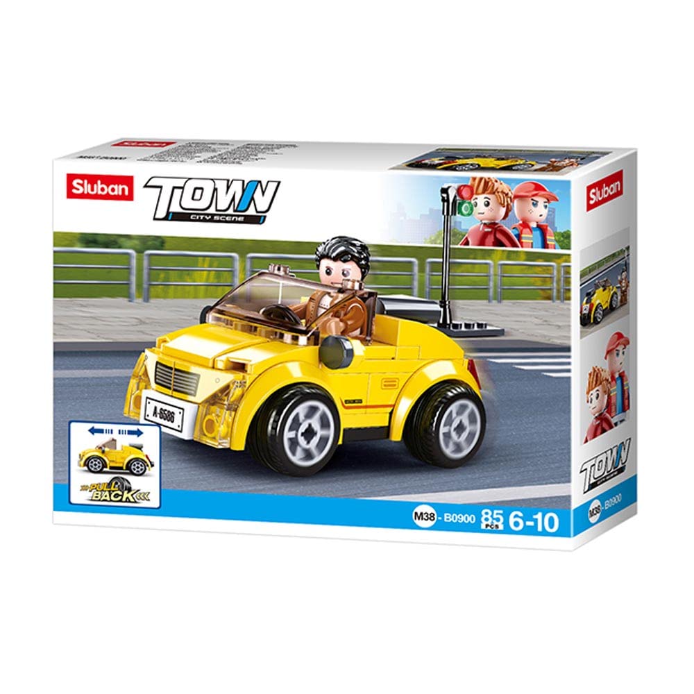 Klemmbausteine Sluban Pullback Car Convertible (85 штук), фото №1