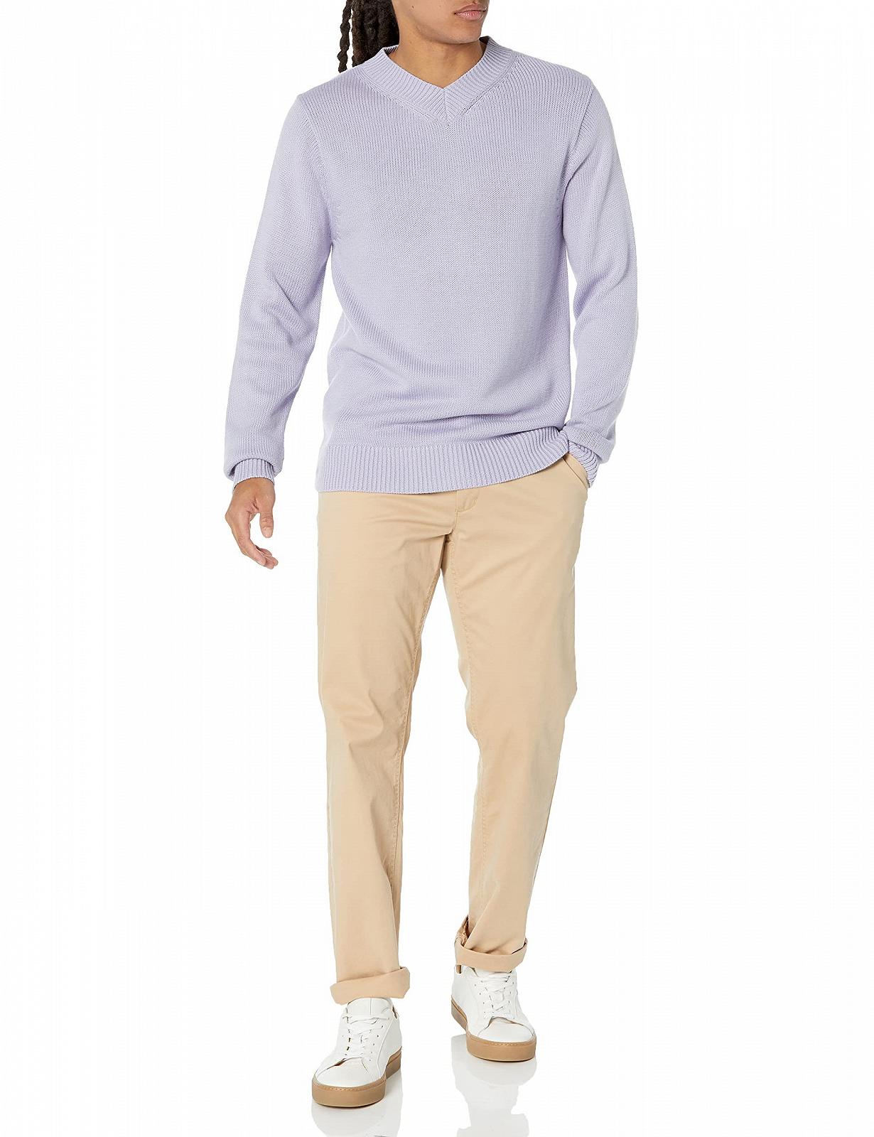 Джемпер з V-подібним вирізом Amazon Essentials Regular Fit, фото №4