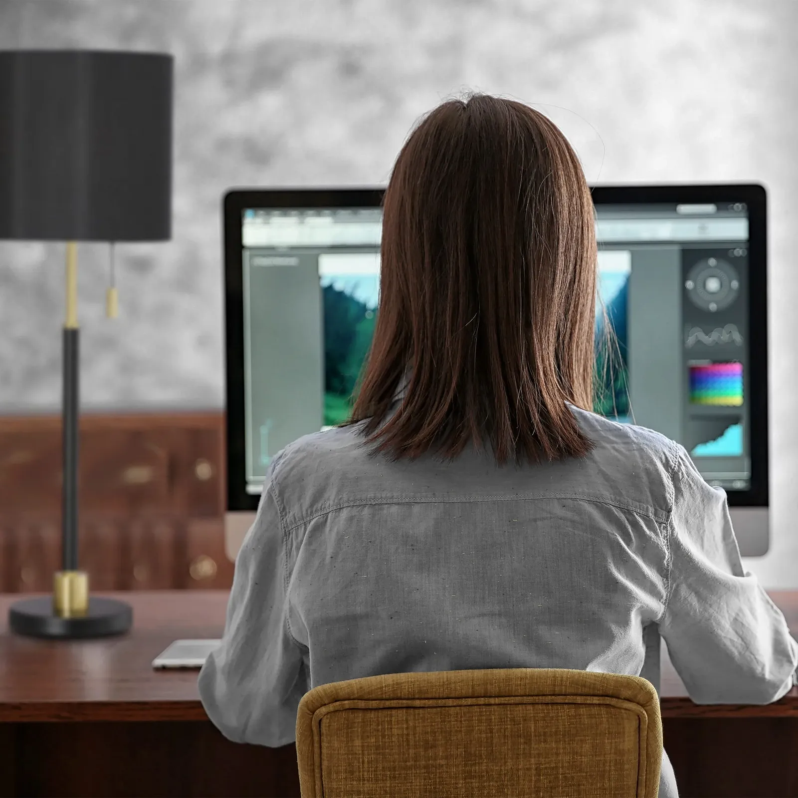 Настільна лампа Relaxdays з тяговим вимикачем тканинний абажур E27 69 x 24 см Чорний/Золотий, фото №3