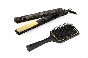 Выпрямитель для волос Corioliss C-Style Titanium Plates 165-220°C Leopard Gold - Фото 1