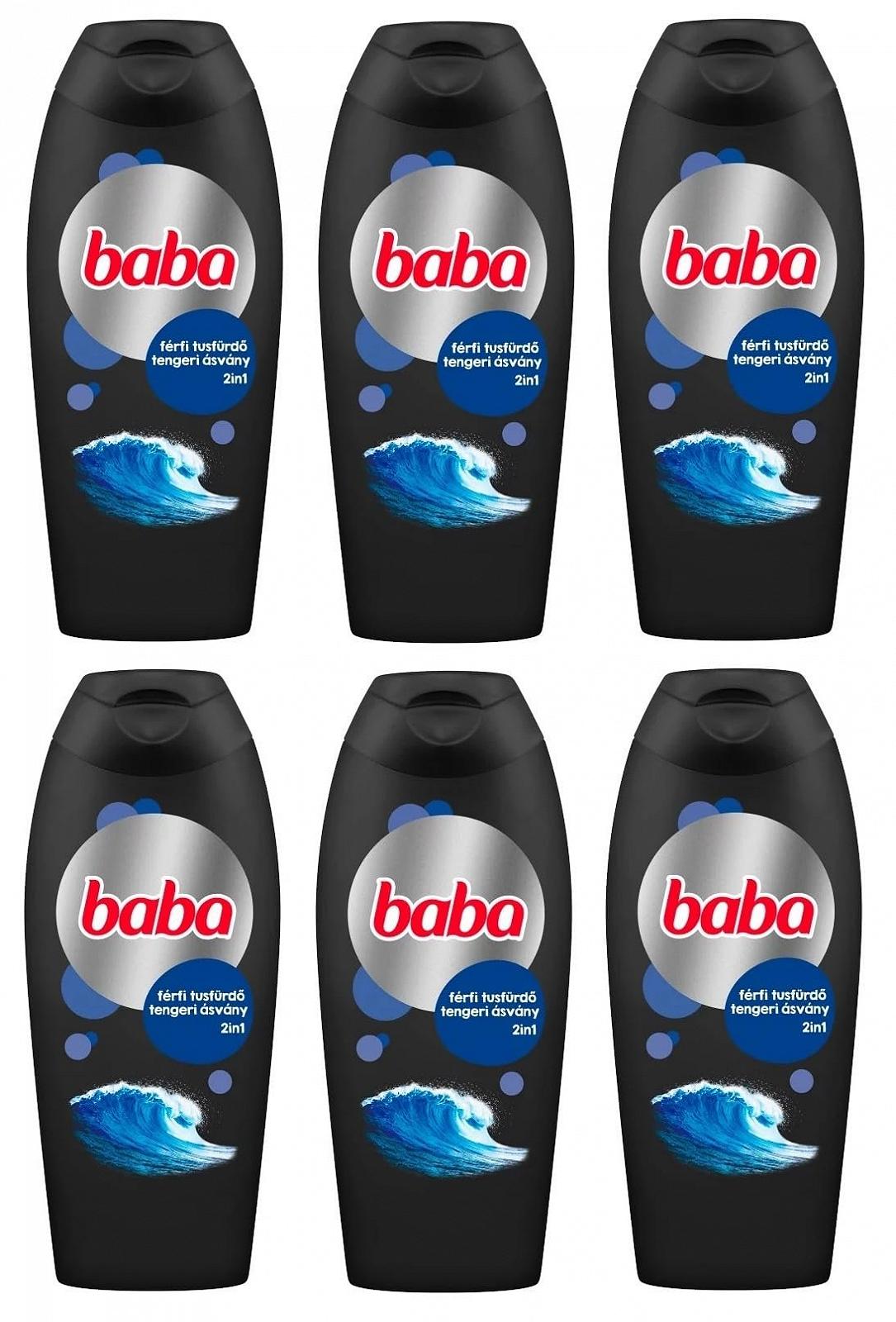Гель для душу 2-в-1 BABA Men Sea Mineral для тіла та обличчя 6 x 400 мл (упаковка 6 шт.), фото №1 Гель для душу 2-в-1 BABA Men Sea Mineral для тіла та обличчя 6 x 400 мл (упаковка 6 шт.), фото №1