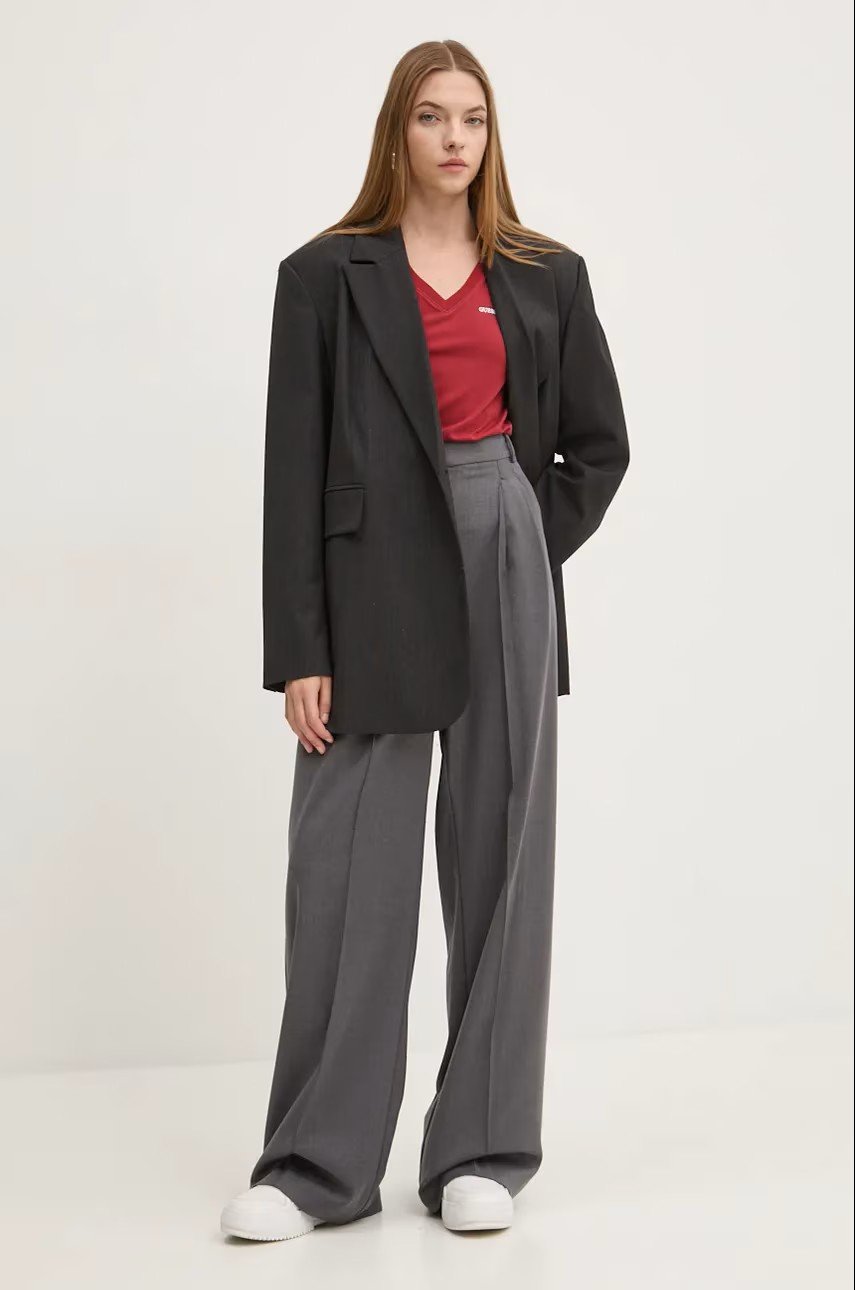 Жіноча футболка Guess Jeans, Червона, S, фото №3 Жіноча футболка Guess Jeans, Червона, S, фото №3