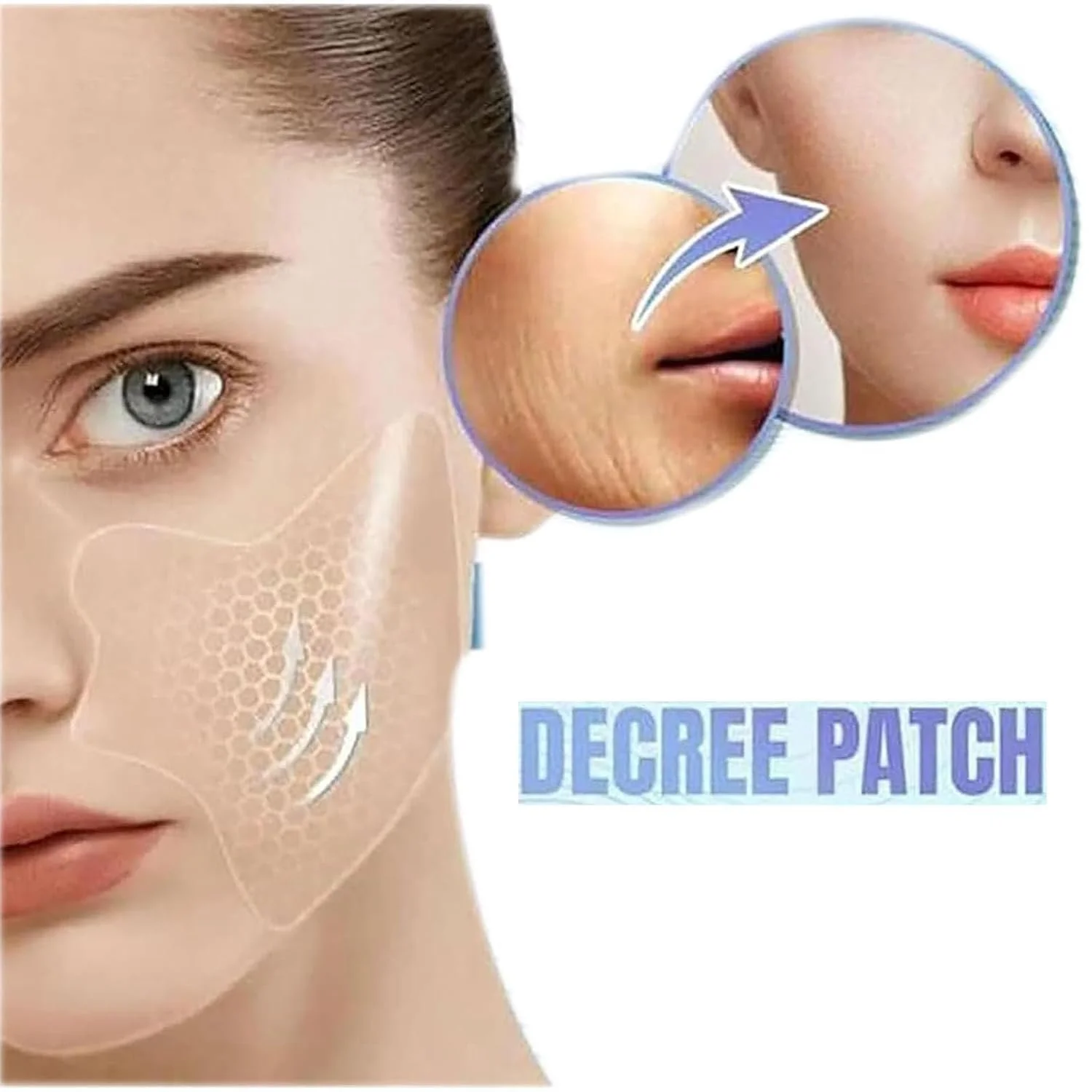 Маска-наклейка для лица Моментальная Красота Питание для лица, удаление морщин, лифтинг, микрокристаллическая, для удаления носогубных складок, патчи против морщин для всех типов кожи (1, патчи для носогубных складок (патч для лица)), фото №4