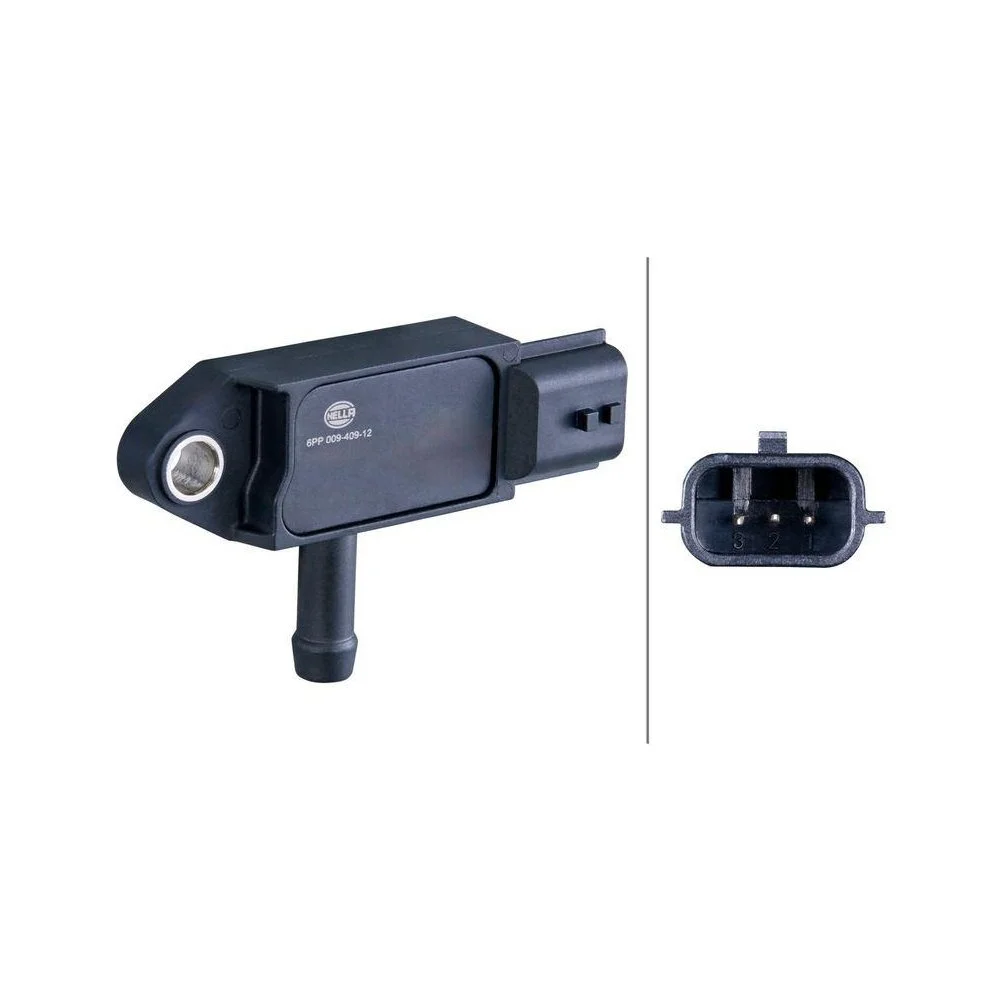 Датчик тиску відпрацьованих газів HELLA 6PP 009 409-121 NISSAN OPEL RENAULT VAUXHALL нижній, фото №1 Датчик тиску відпрацьованих газів HELLA 6PP 009 409-121 NISSAN OPEL RENAULT VAUXHALL нижній, фото №1
