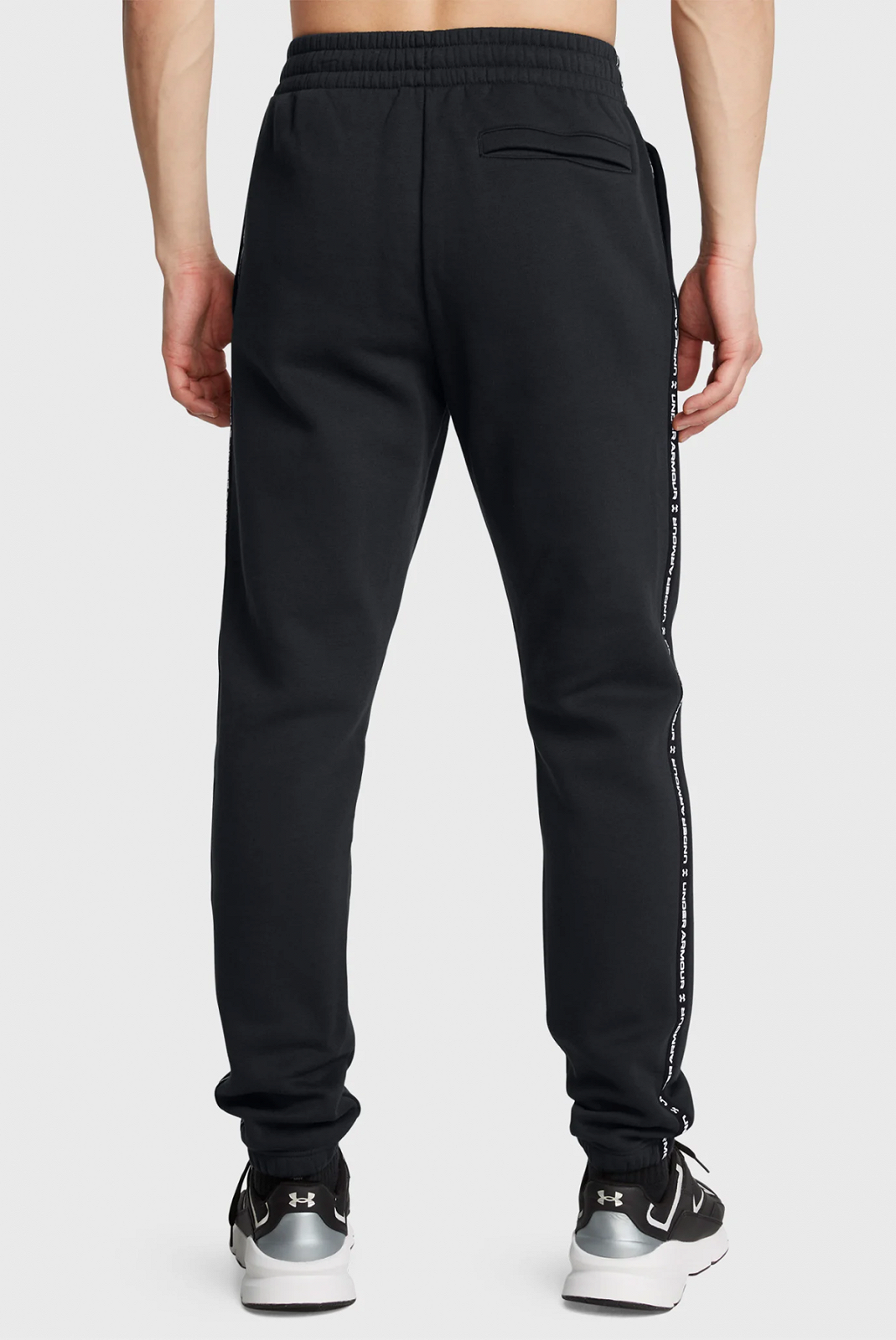 Штаны Under Armour Icon Fleece Jgr Taping 1389358-001 Черный XL, фото №2