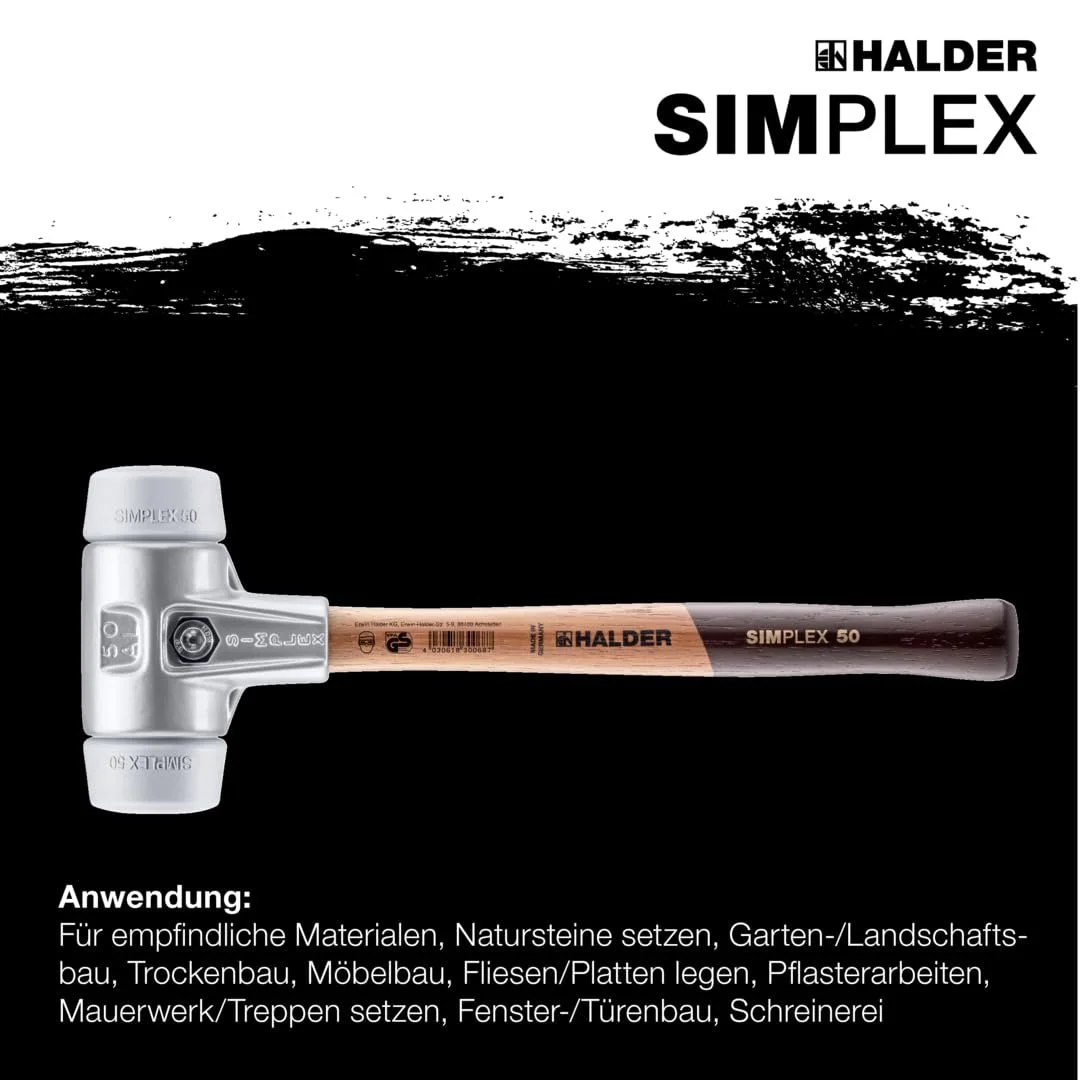 Киянка Halder Simplex TPE-Mid 3103060 60 мм різнокольорова, фото №6