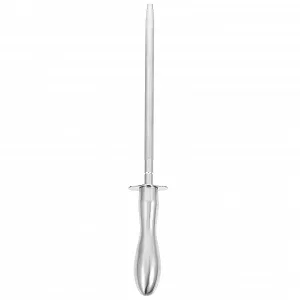 Мусат сталевий з ергономічною ручкою та великою шліфувальною поверхнею для кухонних ножів та інструментів - Фото 1